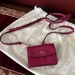 Coach Flip Card Case Lanyard